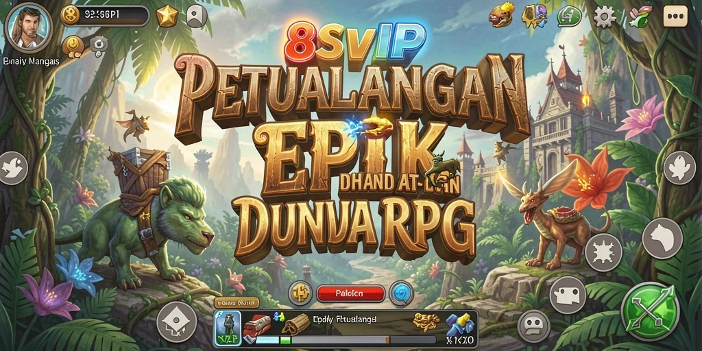 Tampilan gameplay 8SVIP dengan aksi seru dalam petualangan RPG.