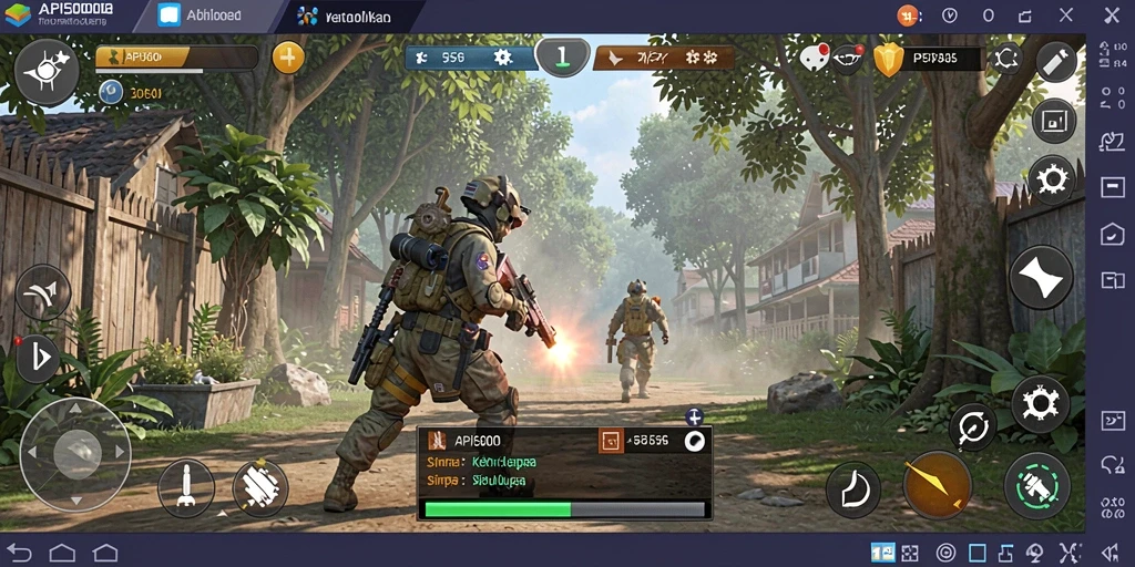 Screenshot API5000 menampilkan pemain yang sedang berinteraksi dalam gameplay simulasi.