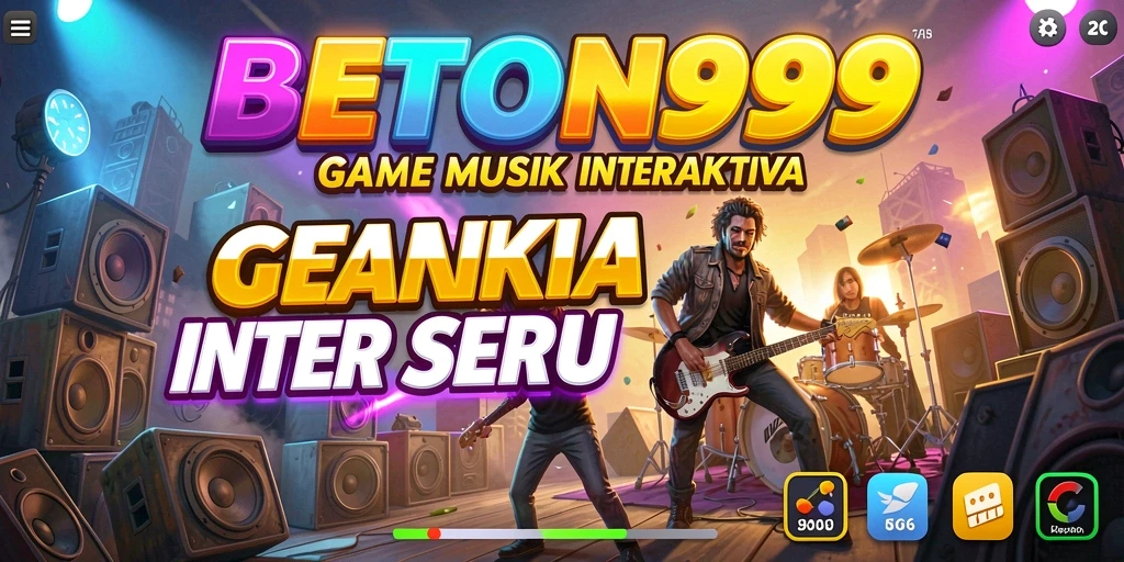 Tampilan gameplay BETON999 dengan irama musik yang menggugah semangat.