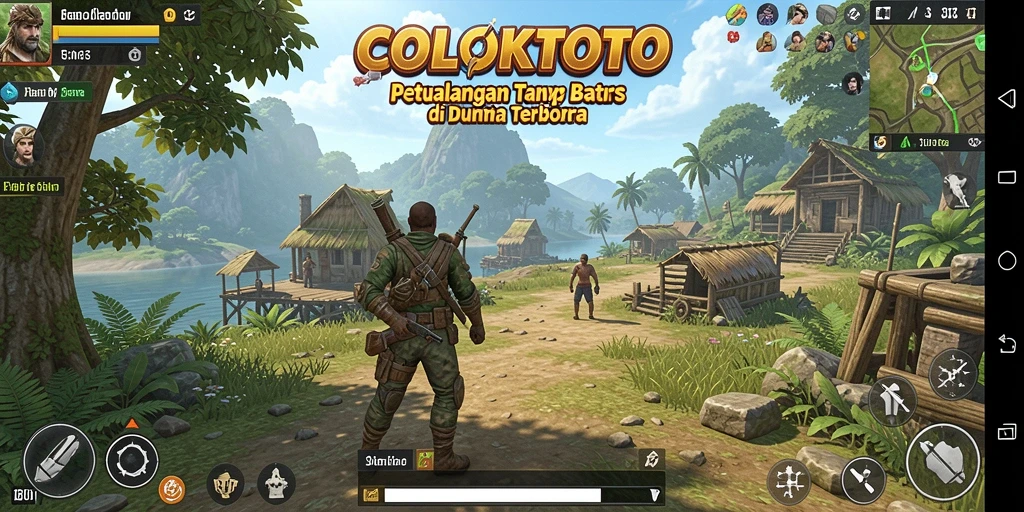 Tangkapan layar gameplay <strong>COLOKTOTO</strong> menampilkan petualangan seru di dunia terbuka.