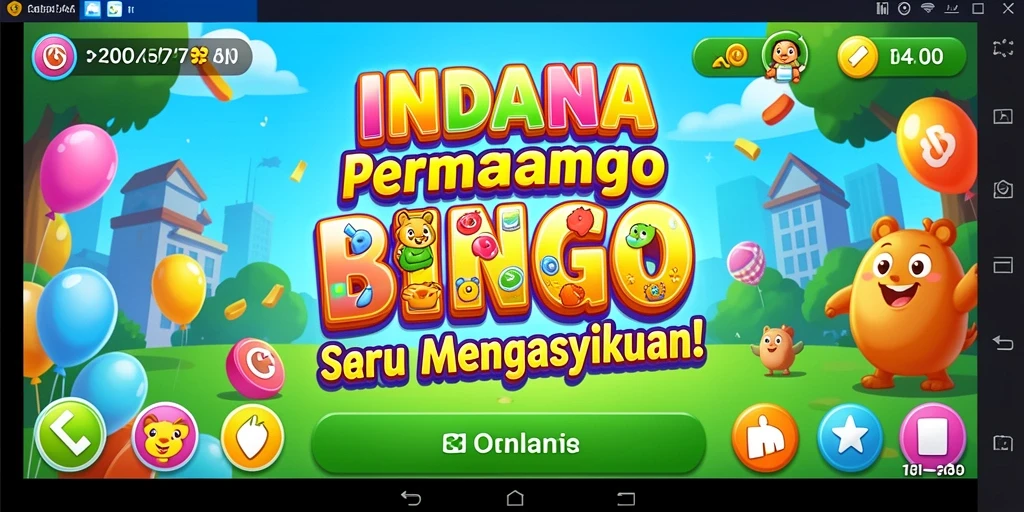 Tampilan menarik dari gameplay Bingo di INDAAA.