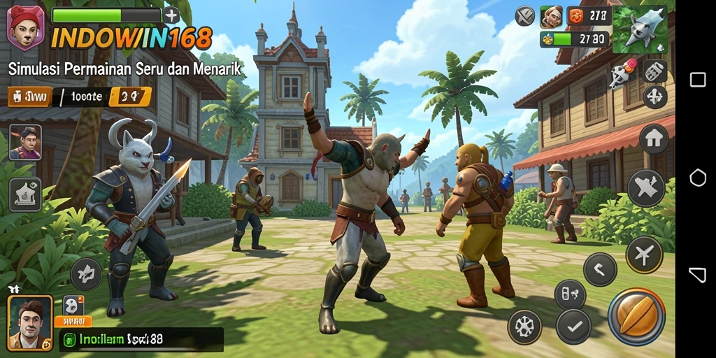 Tampilan gameplay seru dari INDOWIN168, pengalaman simulasi nyata.