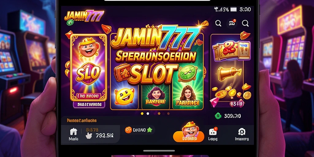Tampilan menarik dari gameplay JAMIN777 dengan grafis slot yang menawan.
