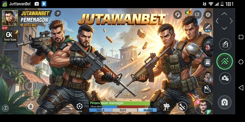 Gameplay seru di JUTAWANBET dengan pertempuran Battle Royale yang mendebarkan.