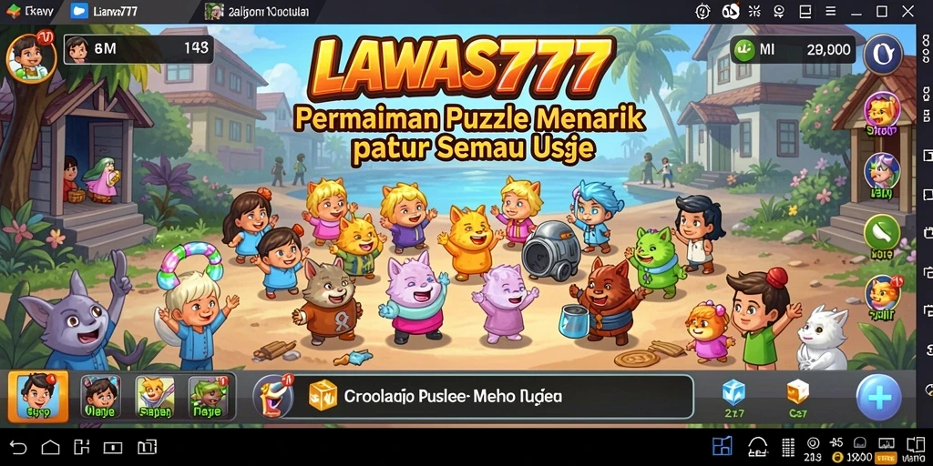 Screenshot LAWAS777 menunjukkan gameplay Puzzle yang menantang dan seru.