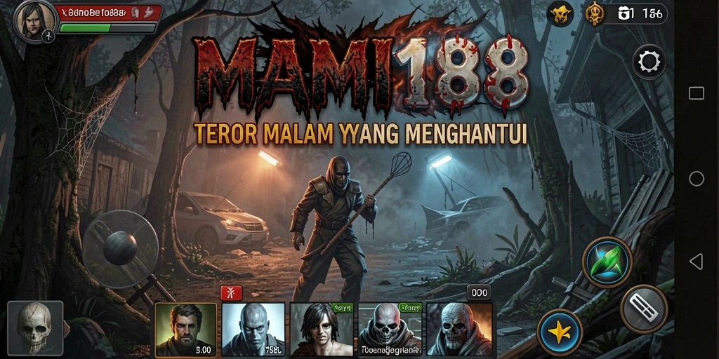 Screenshot gameplay menakutkan dari MAMI188 dengan suasana Horror yang mencekam.