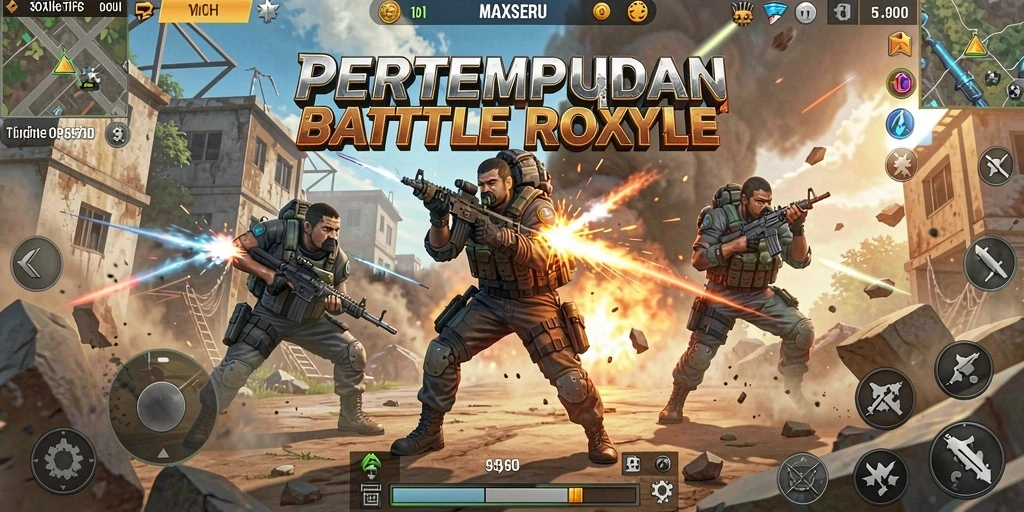 Gameplay seru dan intens di MAXSERU yang menguji kemampuan bertarung pemain.