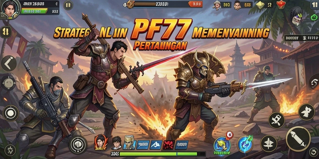 Screenshot gameplay PF777 menampilkan aksi pertempuran yang seru dan strategi yang mendalam.