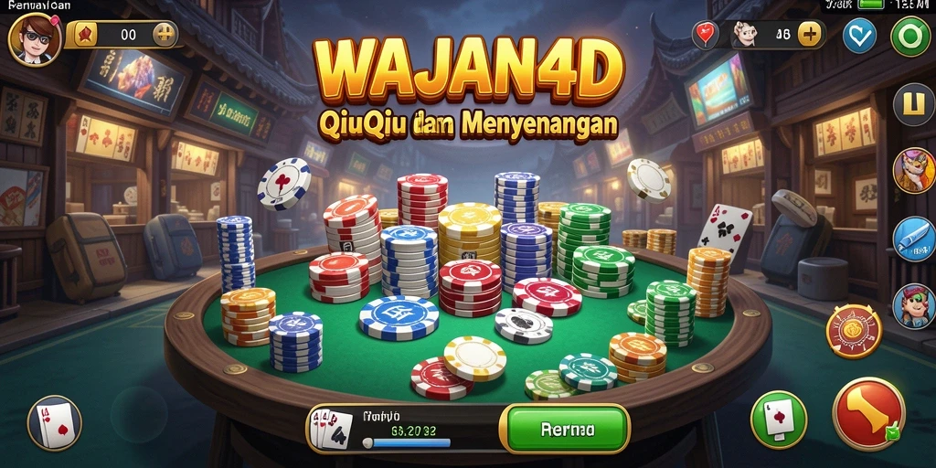 Tampilan grafis menawan dari gameplay QiuQiu WAJAN4D.