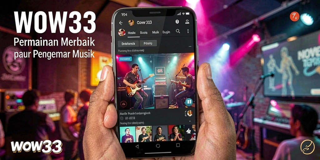Screenshot WOW33 menampilkan gameplay seru dan interaktif saat bermain musik.